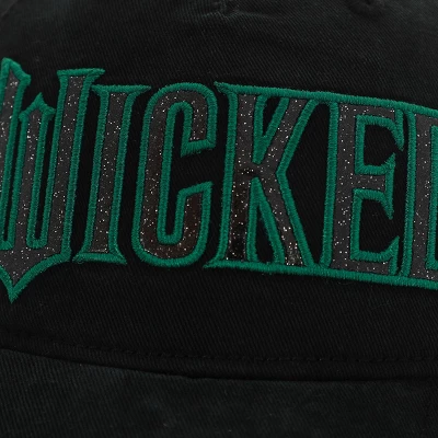 Wicked Glitter Print Logo Women's Black Unstructured Baseball Cap 2 Wicked Glitter Print Logo Women's Black Unstructured Baseball Cap - Image 2