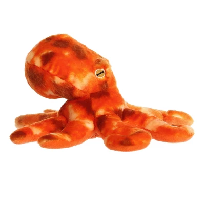 Aurora Medium Octopus Destination Nation Adventurous Stuffed Animal Orange 10.5" 2 Aurora Medium Octopus Destination Nation Adventurous Stuffed Animal Orange 10.5" - Image 2