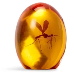 Surreal Entertainment Jurassic Park Mosquito In Amber Resin Paper Weight | Measures 3 Inches Tall