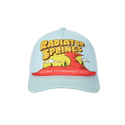 Disney Pixar Cars Disney Radiator Springs Light Blue Trucker Hat 1 Disney Pixar Cars Disney Radiator Springs Light Blue Trucker Hat