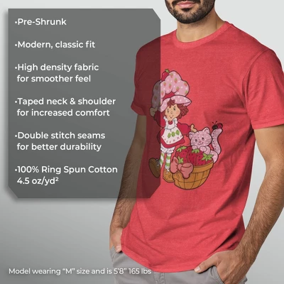 Men's Strawberry Shortcake Custard In The Berry Basket T-Shirt 1 Men's Strawberry Shortcake Custard In The Berry Basket T-Shirt