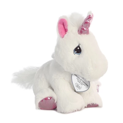 Aurora Precious Moments 8.5" Sparkle Unicorn White Stuffed Animal 1 Aurora Precious Moments 8.5" Sparkle Unicorn White Stuffed Animal