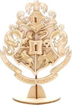 Incredibuilds Harry Potter Hogwarts Crest Book & Wood Model Kit