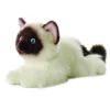 Aurora Flopsie 12" Bella Birman Cat White Stuffed Animal