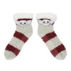 Harry Potter Hedwig Character Patch Women's Faux Shearling Lined Quarter Crew Socks