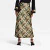 Latino Heritage Month Women's Maxi Skirt - Black Floral