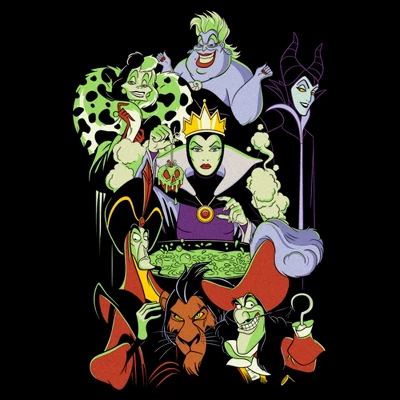 Men's Disney Villains Group Shot T-Shirt 1 Men's Disney Villains Group Shot T-Shirt