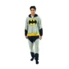 Batman Superhero Men's Onesie Costume Union Suit With Cape & Hood