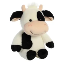 Aurora Oink & Mooty 11" Mooty Cow Black Stuffed Animal