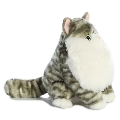 Aurora Fat Cats 9.5" Dumpling Tabby Grey Stuffed Animal 2 Aurora Fat Cats 9.5" Dumpling Tabby Grey Stuffed Animal - Image 2