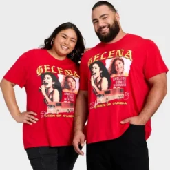 Latino Heritage Month Adult Selena Graphic Short Sleeve T-Shirt - Red -Toys Sale Store GUEST b3335bf4 291c 4b87 86b3 294b8848ff1d