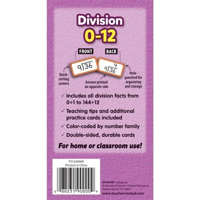 Edupress Division Flash Cards, All Facts 0-12 2 Edupress Division Flash Cards, All Facts 0-12 - Image 2