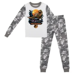 Jurassic World Jurassic Park Camp Cretaceous Youth Long Sleeve Pajama Set With Camo Design 7 Jurassic World Jurassic Park Camp Cretaceous Youth Long Sleeve Pajama Set With Camo Design -Toys Sale Store GUEST b92c5045 85ed 46b5 8f26 2870d7c88180