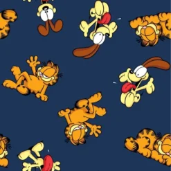 Garfield & Odie All-Over Print Men's Navy Sleep Pajama Pants