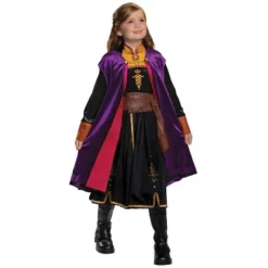 Disguise Girls' Frozen 2 Anna Deluxe Halloween Costume - Size 5-6 - Black