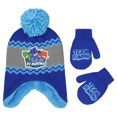 PJ Masks Boys' Winter Beanie Hat And Mittens Set, Kids Ages 2-4 4 PJ Masks Boys' Winter Beanie Hat And Mittens Set, Kids Ages 2-4 - Image 4