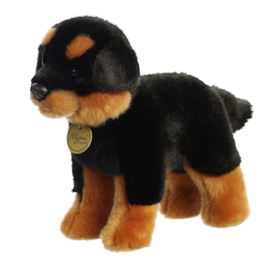 Aurora Miyoni 10" Rottweiler Black Stuffed Animal 4 Aurora Miyoni 10" Rottweiler Black Stuffed Animal - Image 4
