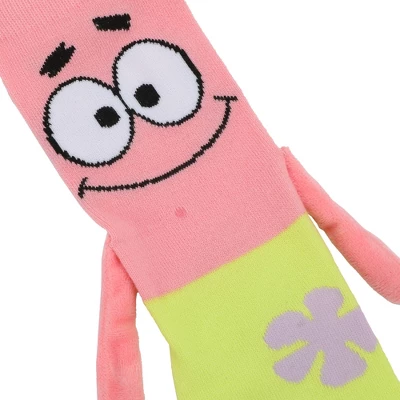 Spongebob Squarepants Spongebob & Patrick Women's Casual Crew Socks With 3D Arms & Magnetic Hands 2 Spongebob Squarepants Spongebob & Patrick Women's Casual Crew Socks With 3D Arms & Magnetic Hands - Image 2
