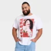 Latino Heritage Month Adult Graphic Selena Short Sleeve T-Shirt - White