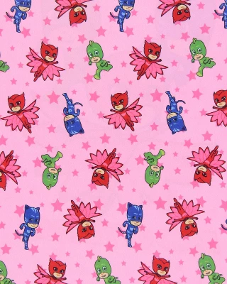 PJ Masks Girls' Gekko Catboy Owlette Characters Pajama Dress Nightgown Pink 2 PJ Masks Girls' Gekko Catboy Owlette Characters Pajama Dress Nightgown Pink - Image 2