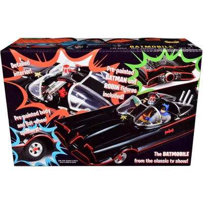 Skill 2 Snap Model Kit 1966 Batmobile W/Batman & Robin Figurines "Batman" (1966-1968) TV Series 1/25 Scale Model By Polar Lights 1 Skill 2 Snap Model Kit 1966 Batmobile W/Batman & Robin Figurines "Batman" (1966-1968) TV Series 1/25 Scale Model By Polar Lights