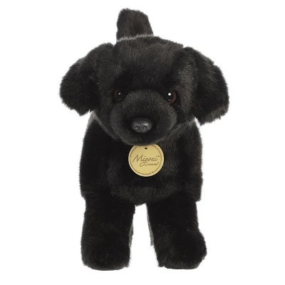 Aurora Miyoni 10" Black Labrador Black Stuffed Animal 1 Aurora Miyoni 10" Black Labrador Black Stuffed Animal