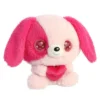Aurora Lenticular 6" Dog In Love Pink Stuffed Animal
