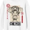 One Piece (Animated Series) - Chopper, Icon, Logo On White Adult Crew Neck Sweatshirt