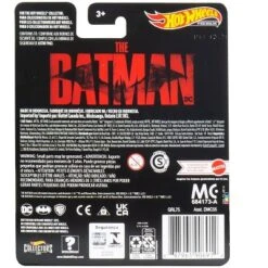 Batmobile Matt Black "The Batman" (2022) Movie "DC Comics" Diecast Model Car By Hot Wheels