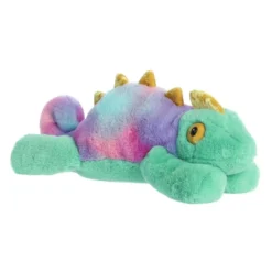 Aurora Large Chameleon Snoozles Laid-back Stuffed Animal Green 17"