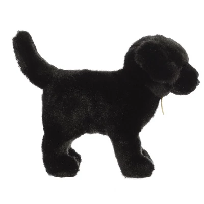 Aurora Miyoni 10" Black Labrador Black Stuffed Animal 2 Aurora Miyoni 10" Black Labrador Black Stuffed Animal - Image 2