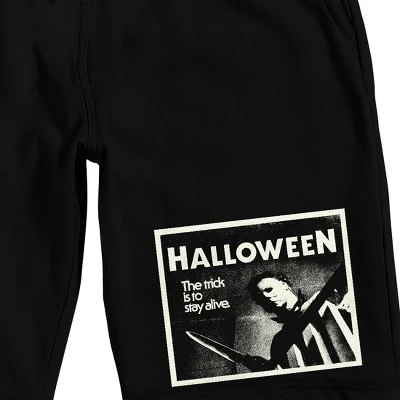 Halloween Michael Myers Men's Black Lounge Shorts 1 Halloween Michael Myers Men's Black Lounge Shorts