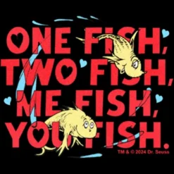 Infant's Dr. Seuss Me Fish You Fish Bodysuit - Black - 12 Months