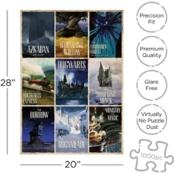 Aquarius Puzzles Harry Potter Travel Posters 1000 Piece Jigsaw Puzzle