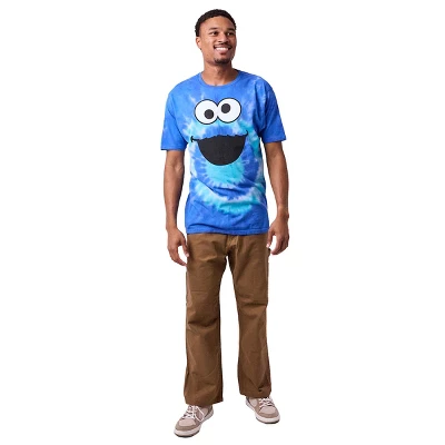 Sesame Street Crew Neck Short Sleeve Tie Dye Men's T-shirt 4 Sesame Street Crew Neck Short Sleeve Tie Dye Men's T-shirt - Image 4