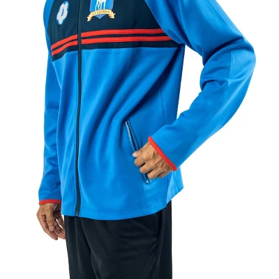 Ted Lasso AFC Richmond Logo Long Sleeve Men's Blue Zip-Up Cosplay Soccer Jacket 2 Ted Lasso AFC Richmond Logo Long Sleeve Men's Blue Zip-Up Cosplay Soccer Jacket - Image 2