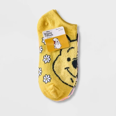 Women's 6pk Winnie The Pooh Low Cut Socks - Assorted Colors 4-10: Disney Knit Figures Eeyore Piglet Tigger Rabbit 1 Women's 6pk Winnie The Pooh Low Cut Socks - Assorted Colors 4-10: Disney Knit Figures Eeyore Piglet Tigger Rabbit