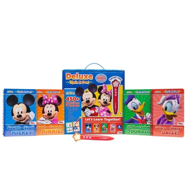 Pi Kids Disney Mickey Mouse Clubhouse Mickey & Minnie Mouse Deluxe Quiz It Pen With 4 Books And Bonus Stickers 2 Pi Kids Disney Mickey Mouse Clubhouse Mickey & Minnie Mouse Deluxe Quiz It Pen With 4 Books And Bonus Stickers - Image 2