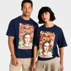 Latino Heritage Month Adult Graphic Frida Kahlo Short Sleeve T-Shirt - Navy Blue -Toys Sale Store GUEST ea1cffac 704c 4a53 804d 2cbfc5074eca
