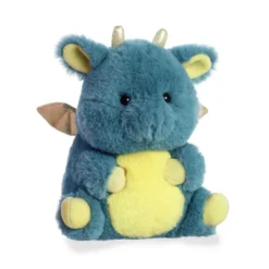 Aurora Rolly Pet 7" Egan Dragon Blue Stuffed Animal