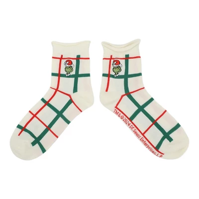 The Grinch & Max Character Prints Women's 3-Pair Pack Casual Quarter Crew Socks 3 The Grinch & Max Character Prints Women's 3-Pair Pack Casual Quarter Crew Socks - Image 3