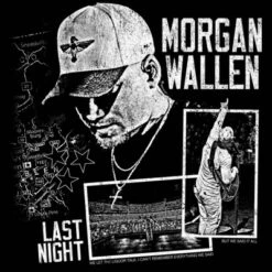 Women's Morgan Wallen Last Night Short Sleeve Graphic T-Shirt - Black