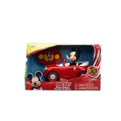 Jada Toys Disney Junior RC Mickey Mouse Club House Roadster Remote Control Vehicle 7" Glossy Red