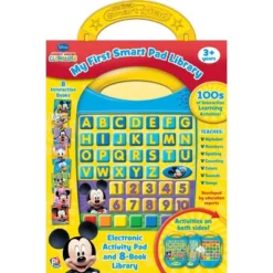 Pi Kids Disney Mickey Mouse Clubhouse My First Smart Pad Electronic Activity Pad And 8-Book Library Boxed Set