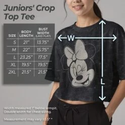 Junior's Mickey & Friends Distressed Minnie Wink Portrait T-Shirt -Toys Sale Store GUEST ee5dde4b 3330 48d6 8638 a48208a6268b
