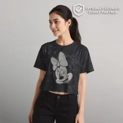 Junior's Mickey & Friends Distressed Minnie Wink Portrait T-Shirt -Toys Sale Store GUEST f222b705 4ce5 49e8 9920 cbf1cff31764