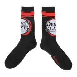 Demon Slayer Character Patterns Men's 3-Pair Pack Athletic Crew Socks