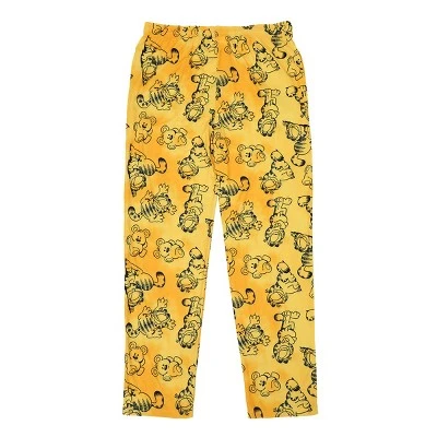 Men's Adult Garfield Orange Sleep Pants 2 Men's Adult Garfield Orange Sleep Pants - Image 2