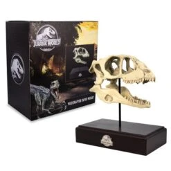 Surreal Entertainment Jurassic World Velociraptor Skull Paperweight Replica | 8 Inches Tall