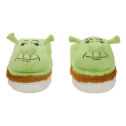 Shrek 3D Character Head Adult Brown & Green Slippers